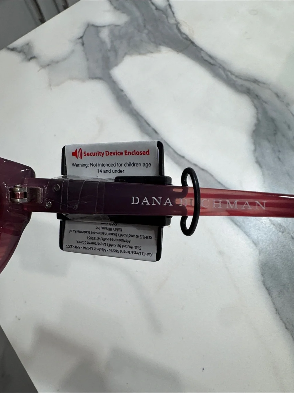 Dana Buchman Red Cat Eye Sunglasses with Gradient Lenses